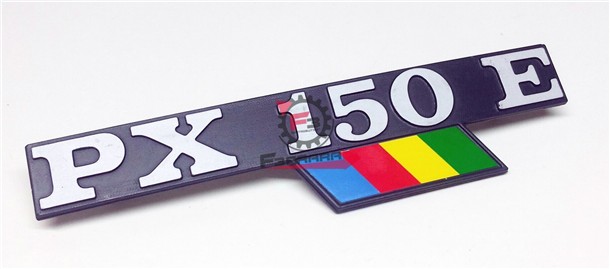 TARGHETTA -PX 150 E- CON BANDIERINA