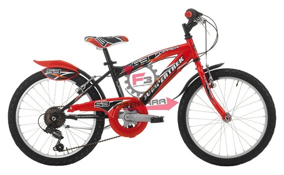 BICI FLIPPER 20 BIMBO 6V NERO/ROSSO