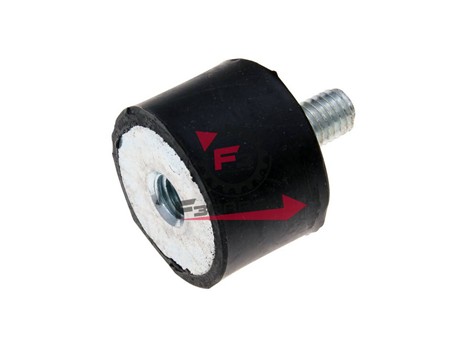 SUPPORTO ANTIVIBRANTE M8 M/F POLINI