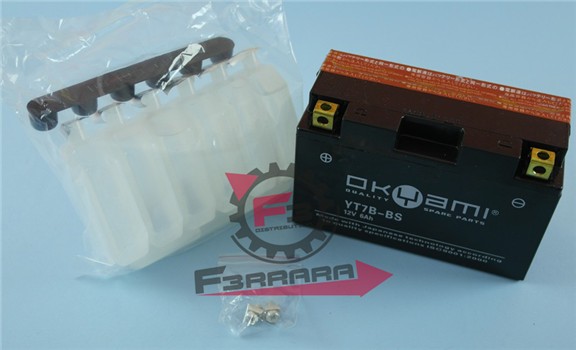 BATTERIA YT7B-BS CON ACIDO OKYAMI