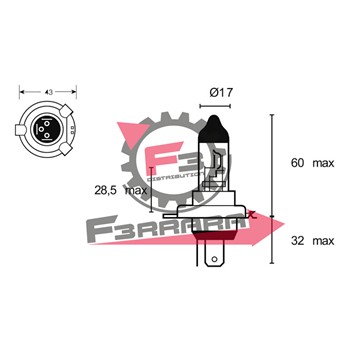 LAMPADA 12V 35/35W HS1 ALOGENA PX43T