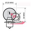 LAMPADA 6V 15W CODICE P26S