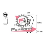 LAMPADA 12V 21/5W BAY15D STOP ROSSA