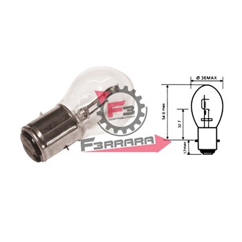 LAMPADA 6V 25/25W BILUCE BA20D