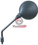 SPECCHIO SX VESPA ASTA CORTA NERO