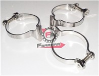 FERMAGUAINA TELAIO 25,4 INOX (3PZ)