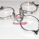 FERMAGUAINA TELAIO 25,4 INOX (3PZ)