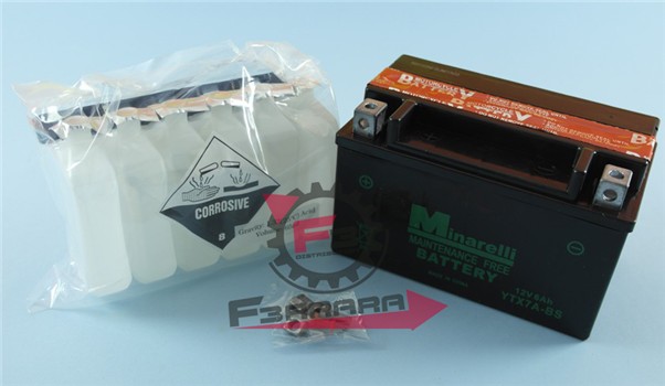 BATTERIA YTX7A-BS CON ACIDO MINARELL
