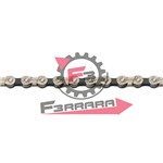 CATENA BICI 7/8V MTB 3/32 SILVER/NER