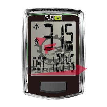 CICLOCOMPUTER U6 CON FILO NERO