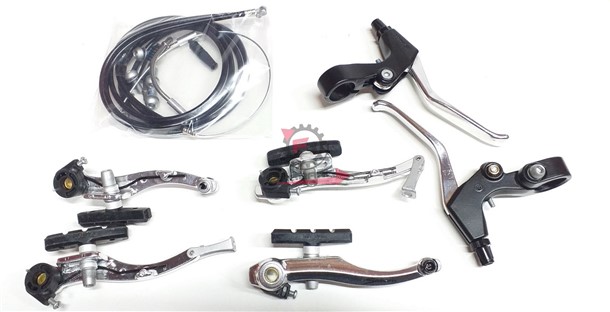 FRENI BICI V-BRAKE 4PZ CON LEVE (SR)