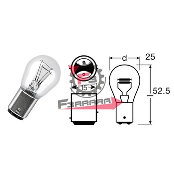 LAMPADA 12V 5/21 BAY15D BILUCE