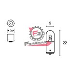 LAMPADA 12V 5W MICRO BA9S