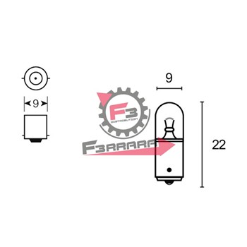 LAMPADA 12V 5W MICRO BA9S