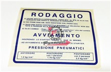 ADESIVO NORME MISCELA 2%RODAGGIO BLU