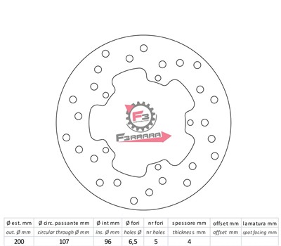 DISCO FRENO ANT. VESPA ET2/4 LXT N/T