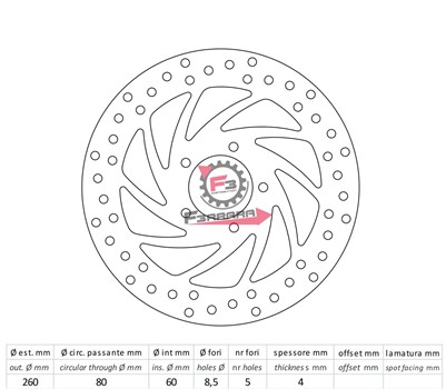 DISCO FRENO ANT. DF4038A NEWFREN