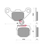 SERIE PASTIGLIE FRENO MOTO FD0085