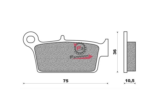PASTIGLIE HONDA CR 125 POST. (SR)