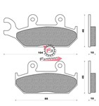 PASTIGLIE FRENO MOTO FD0167 (SR)