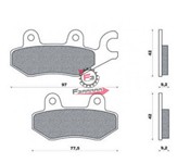 SERIE PASTIGLIE FRENO MOTO FD0208