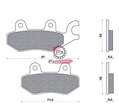 SERIE PASTIGLIE FRENO MOTO FD0208