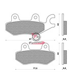 SERIE PASTIGLIE FRENO KIMCO DINK 125