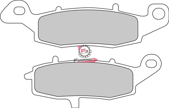 PASTIGLIE FRENO MOTO FD0227 (SR)
