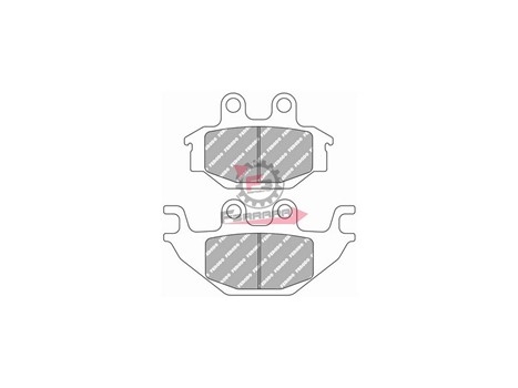 PASTIGLIE FRENO MOTO FD0383 (SR)