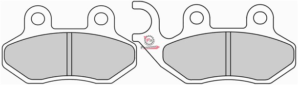 PASTIGLIE FRENO SCOOTER FD0219 (SR)