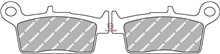 PASTIGLIE FRENO MOTO FD0114 (SR)
