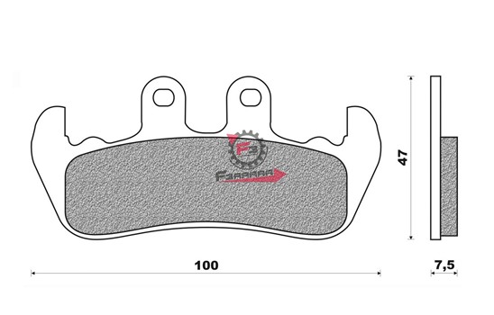 PASTIGLIE FRENO MOTO FD0161 (SR)