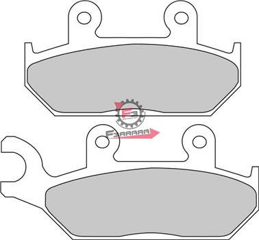 PASTIGLIE FRENO MOTO FD0167 (SR)