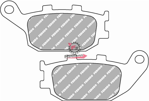 PASTIGLIE FRENO MOTO FD0172 (SR)