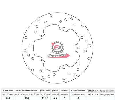 DISCO FRENO ANT. GILERA/X9 50/125