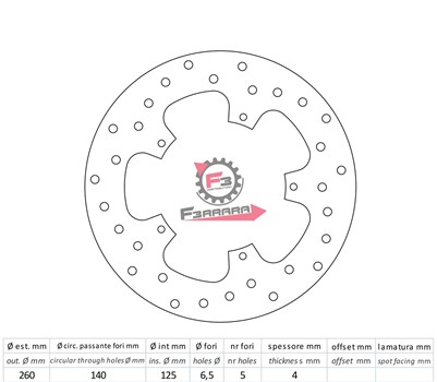 DISCO FRENO BEVERLY 500 DF4056A (A)