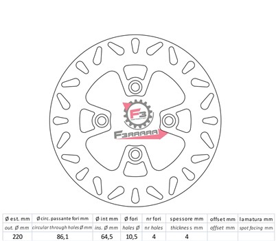 DISCO FRENO POST. SUZUKI 125/150 02>