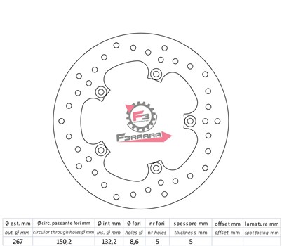 DISCO FRENO DF4089A FLOTTANTE FERODO