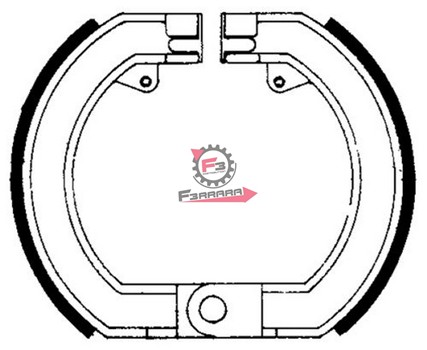 GANASCE FRENO ANTERIORI VESPA (SR)