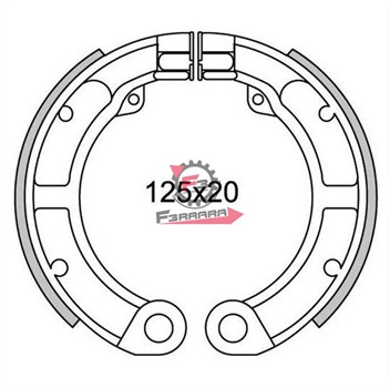 GANASCE FRENO VESPA 50 R POST.(SR)