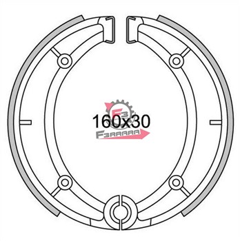 GANASCE FRENO REDROSE 125 GF0201(SR)