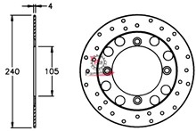 DISCO FRENO HONDA PANTHEON 125/150