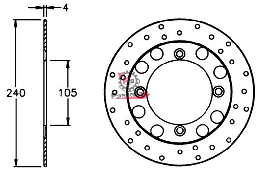 DISCO FRENO HONDA PANTHEON 125/150