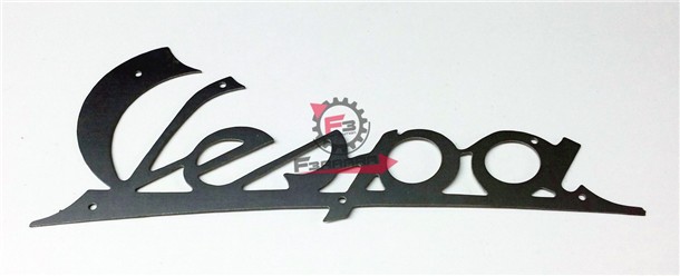 TARGHETTA-VESPA-125 ALLUMINIO LUCIDA