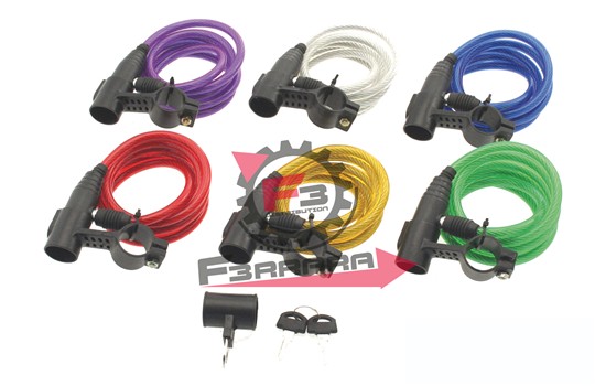 LUCCHETTO 8 X 1500 SPIRALE NERO