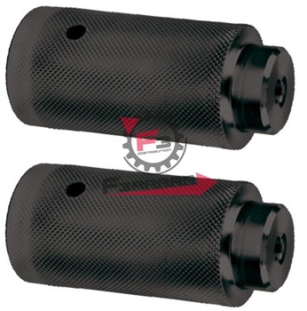 PEDANE BMX 3/8 D12 ACCIAIO NERE (CP)