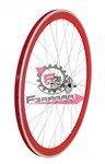 CP.RUOTE FIXED ROSSE/SILVER/SILVER