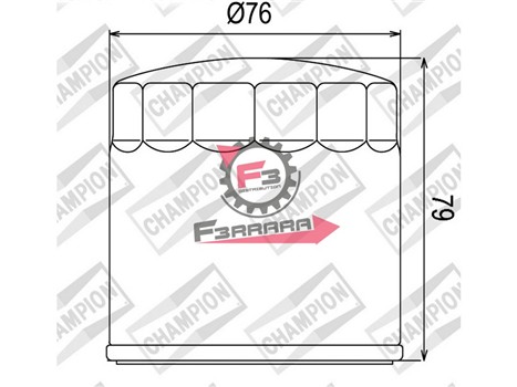FILTRO OLIO HF163 CHAMPION COF063
