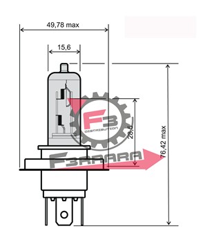 LAMPADA 12V 35/35W HS1 PX43T BIANCA