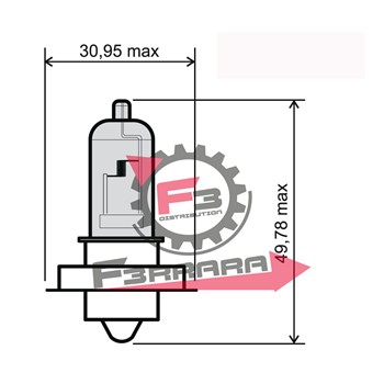 LAMPADA 12V 15W P26S ALOGENA BIANCA